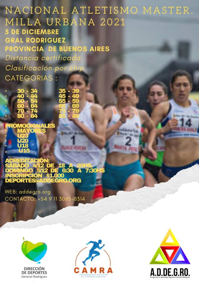 NACIONAL ATLETISMO MÁSTER – MILLA URBANA 2021
